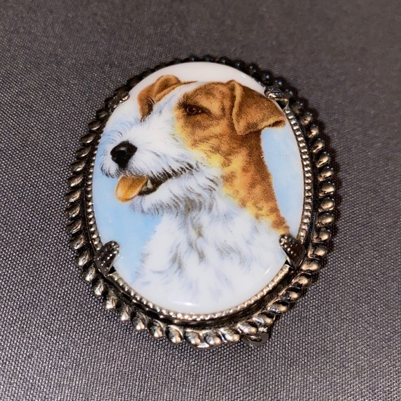 3/$30 Vintage Jack Russell Brooch - Picture 1 of 3